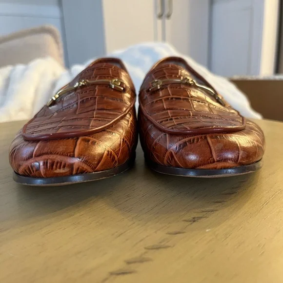 Sam Edelman Women’s Loraine Bit Loafer - Cognac Croc Leather - Size 9 - Picture 7 of 10